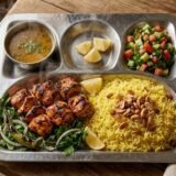 ربع شيش طاووق مع أرز بسمتي
