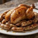 حمامة محشية أرز مع ممبار