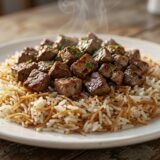 أرز شعرية بالكبدة