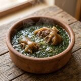 طاجن ملوخية بالكوارع